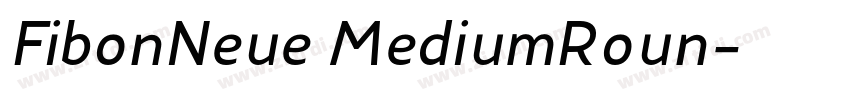 FibonNeue MediumRoun字体转换